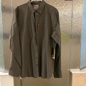 5.11 Tactical Button-Up Shirt in Dark Green